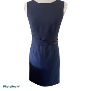 Ellen Tracy Navy Sheath dress 2